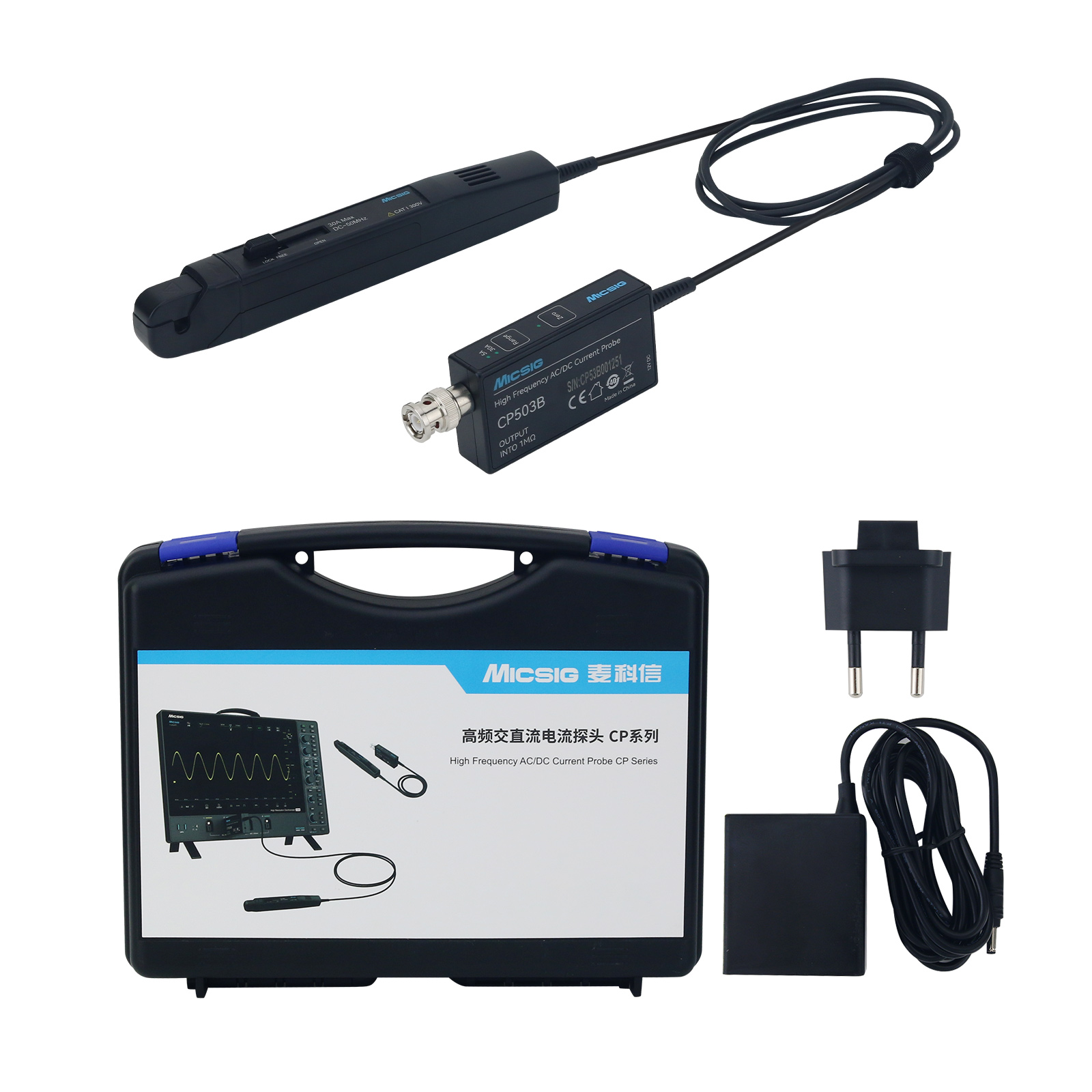 Current Probe Ac Dc 50Mhz Oscilloscope - مسبار تيار عالي التردد Micsig CP503B