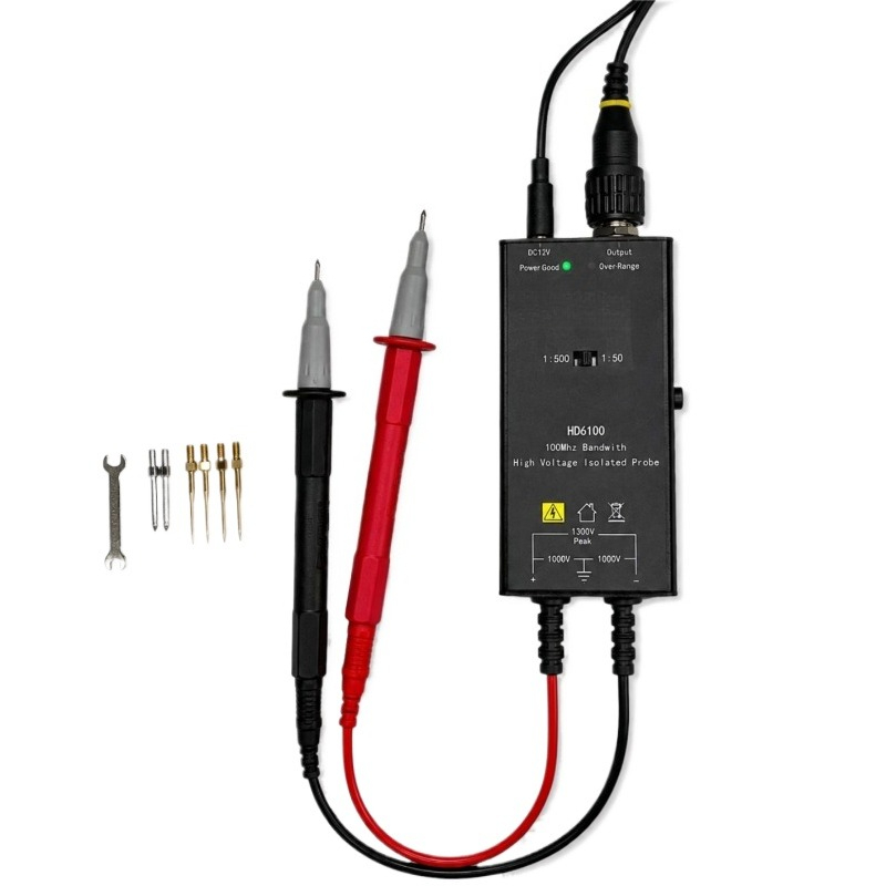 High Voltage Differential Probe 100Mhz 1300V - مسبار نشط عالي الجهد معزول تفاضليًا،