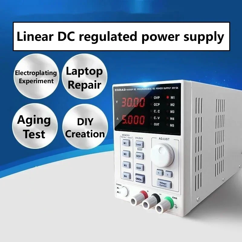 Programmable Linear Dc Power Supply 30V 10A - مزود طاقة تيار مستمر خطي منظم
