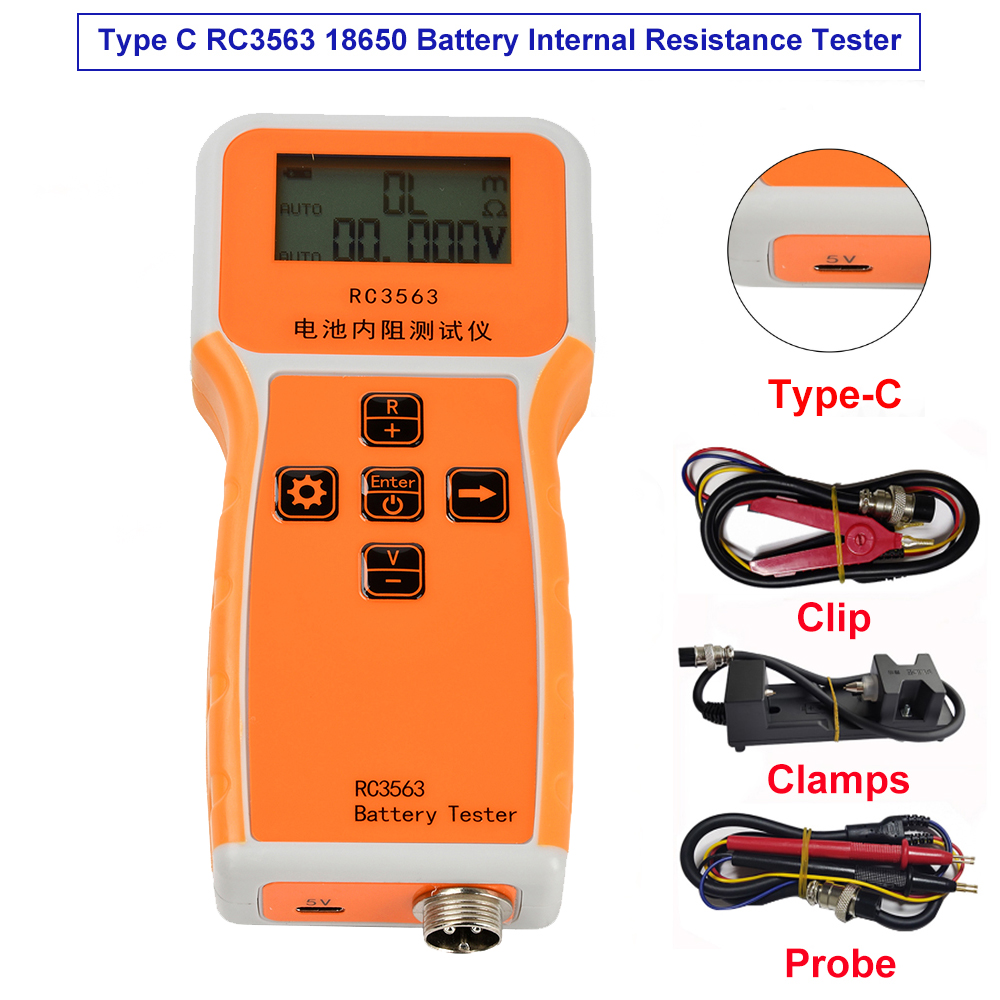 Battery Internal Resistance Tester Four Wire - جهاز اختبار مقاومة داخلية بجهد البطارية