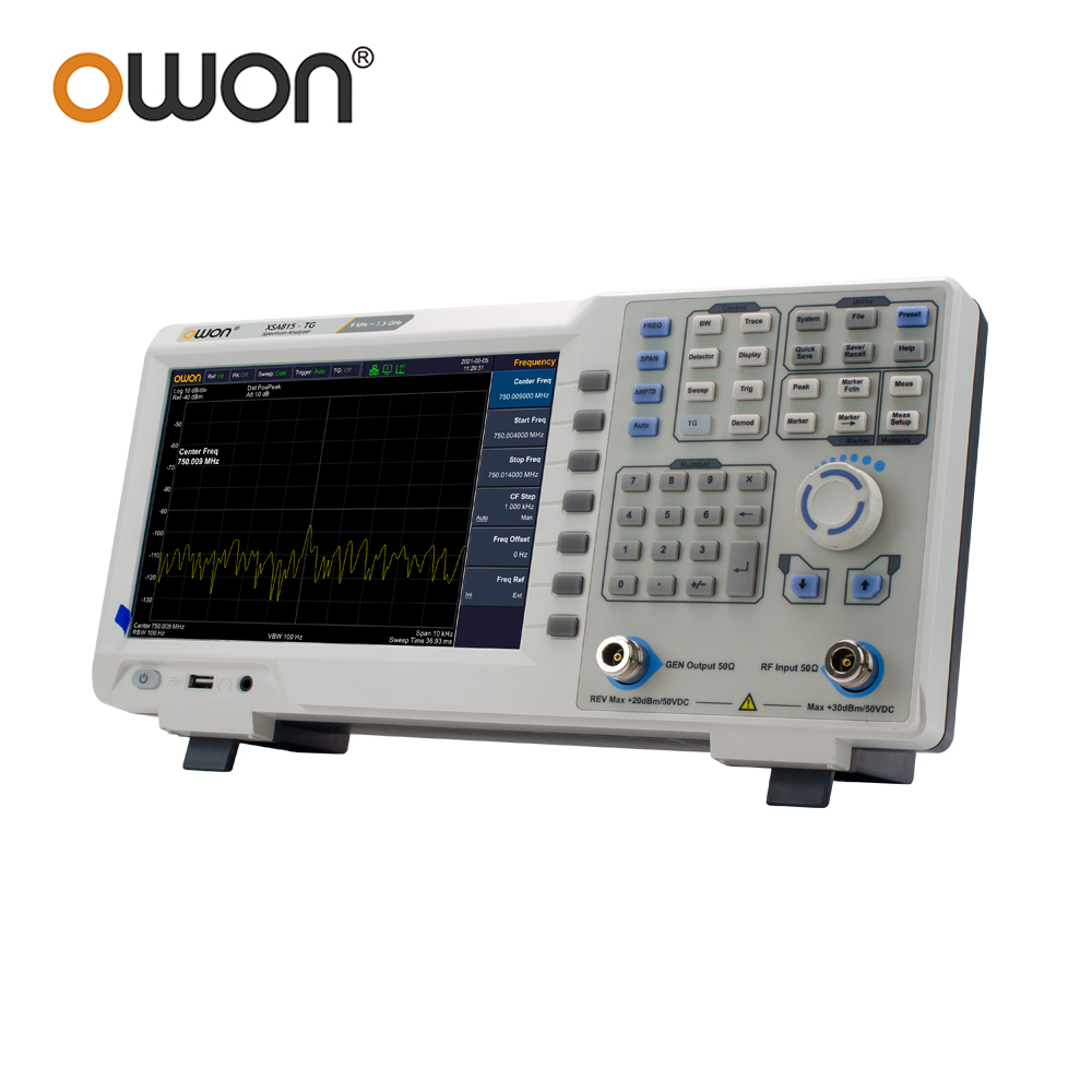 Spectrum Analyzer Tracking Generator 1.5Ghz - محلل طيف رقمي OWON XSA815TG بشاشة