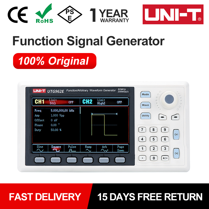 Dual Channel Arbitrary Waveform Function Generator 60Mhz - UNI-T UTG932E UTG962E وظيفة مولد إشارة