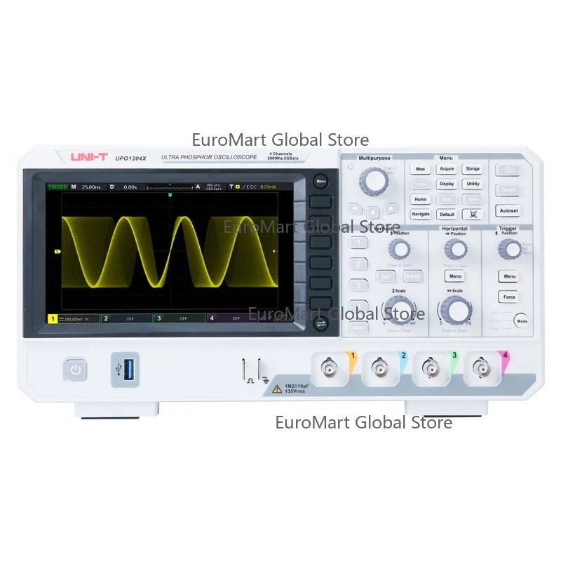 Digital Storage Oscilloscope 4 Channel 100Mhz - جهاز راسم ذبذبات رقمي UPO1104X بتردد