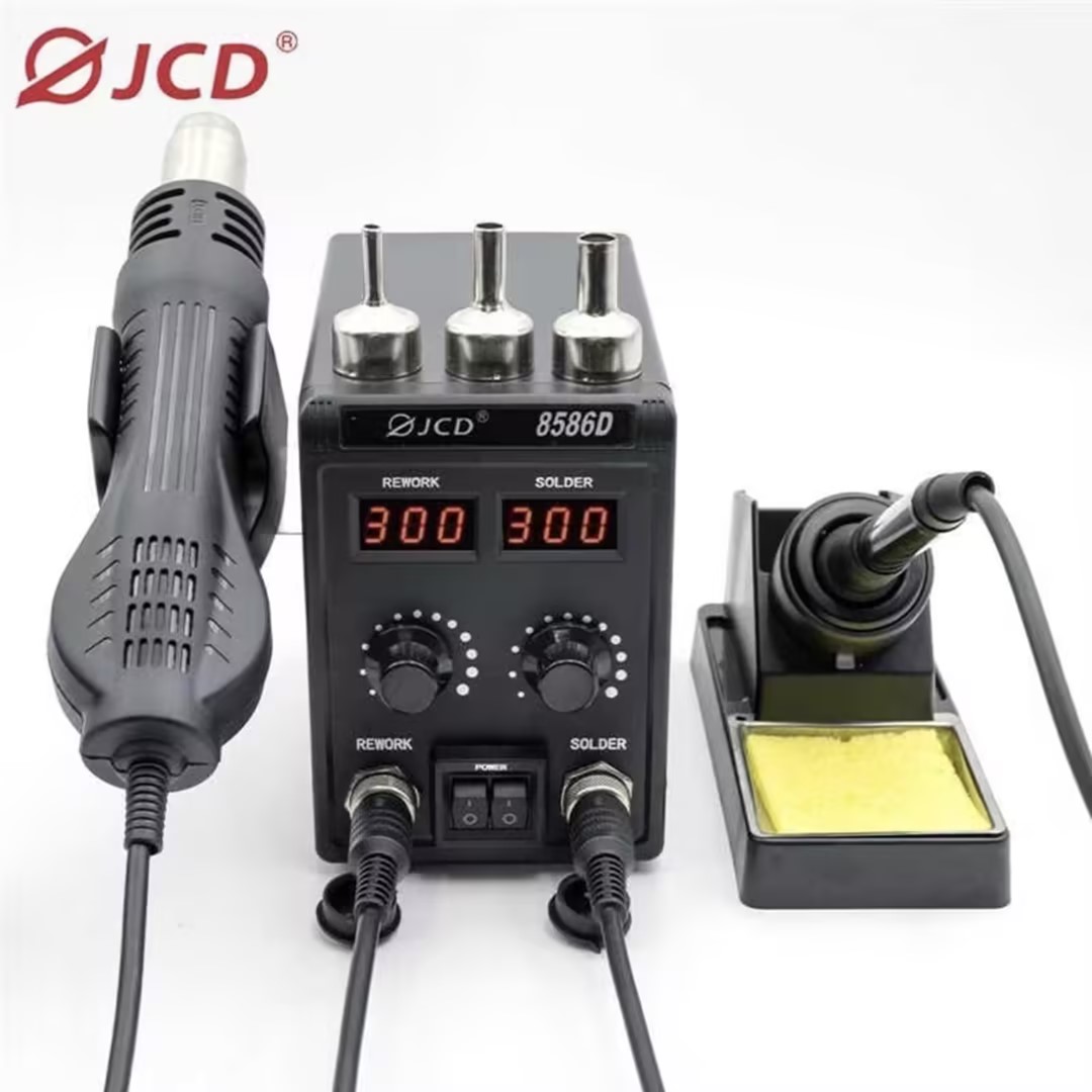 Smd Rework Station Hot Air Soldering 2 In 1 - JCD 8586D 2 في 1 محطة