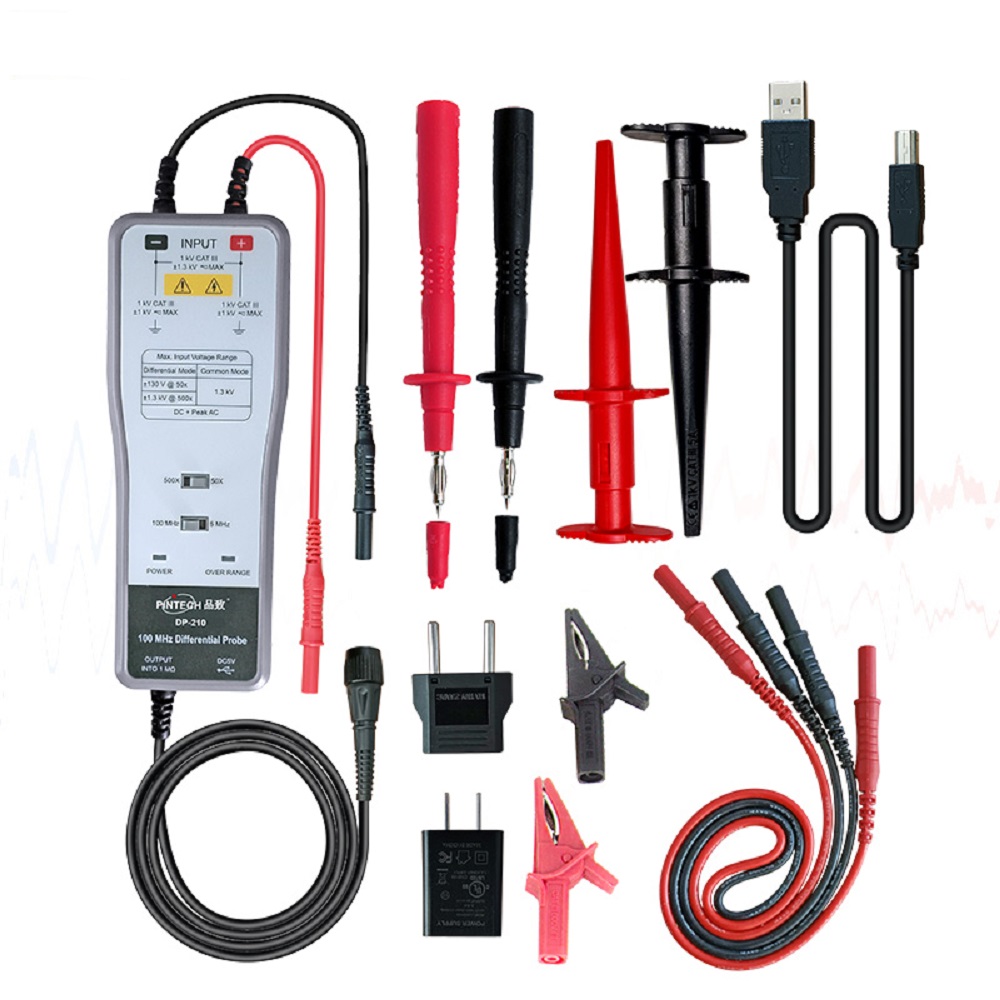High Voltage Differential Probe 100Mhz 1300V - PINTECH DP-210 مسبار تفاضلي عالي الجهد