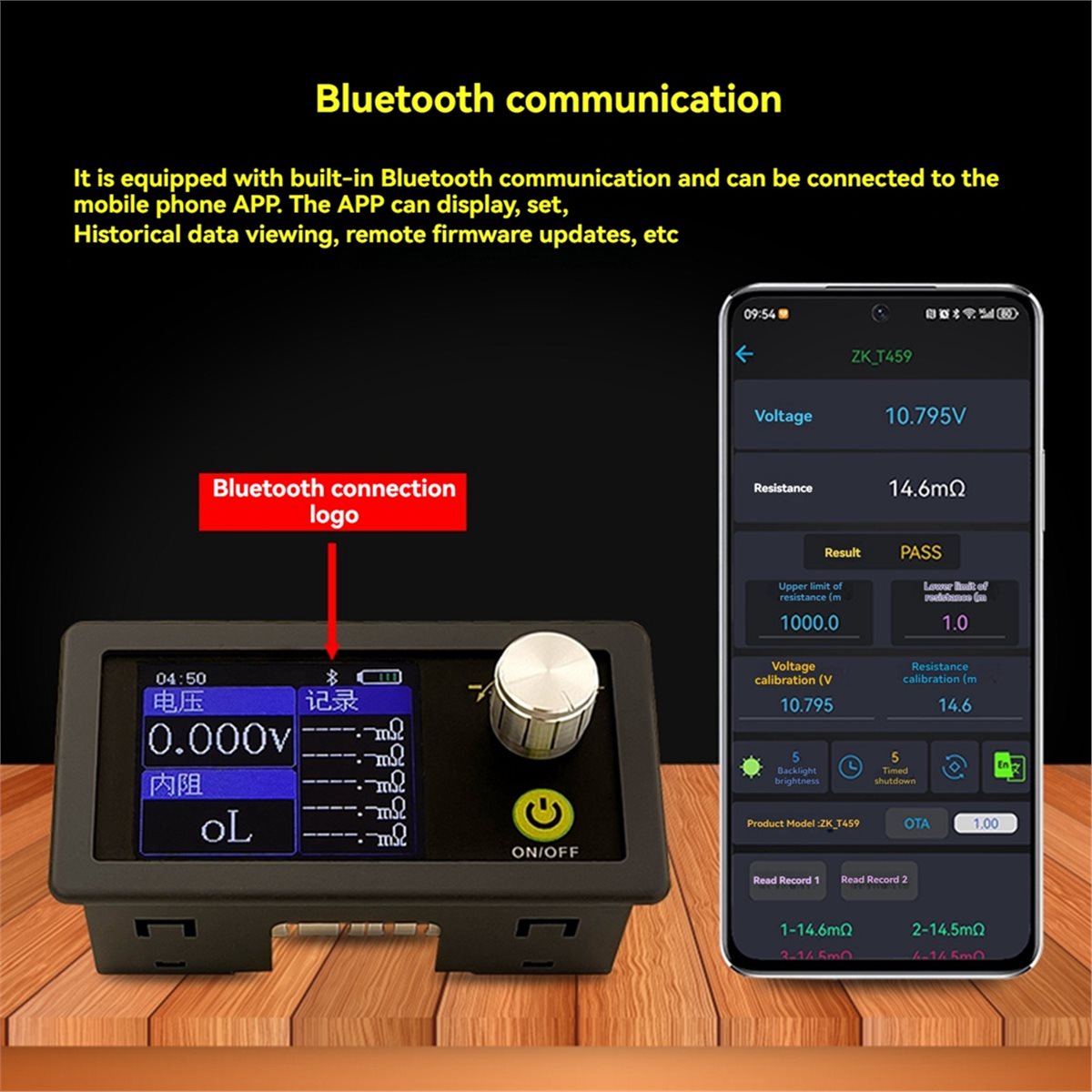Battery Internal Resistance Tester Four Wire - جهاز اختبار مقاومة البطارية الداخلية ABGN