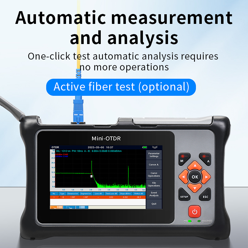 جهاز قياس انعكاس النطاق الزمني - مراجعة Optical Time Domain Reflectometer Otdr 1310 1550Nm وسعره