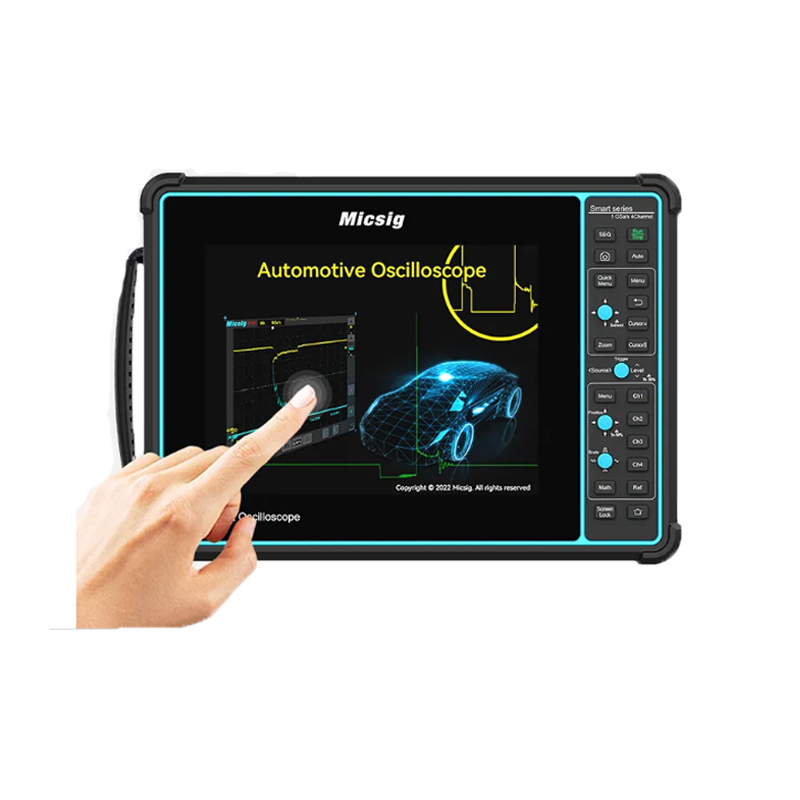 جهاز راسم ذبذبات محمول للسيارا - مراجعة Handheld Tablet Oscilloscope Touchscreen 100Mhz وسعره