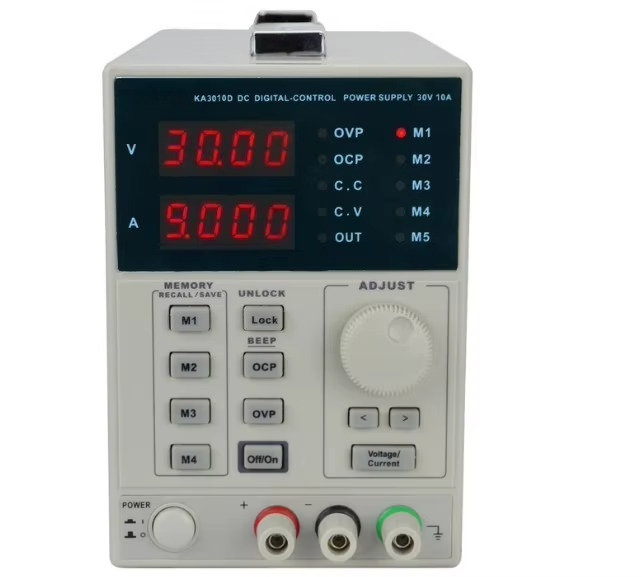 مصدر طاقة رقمي خطي قابل للبرمج - مراجعة Programmable Linear Dc Power Supply 30V 10A وسعره