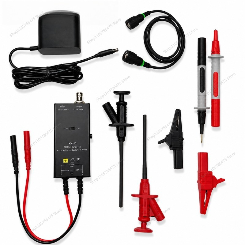 مسبار نشط عالي الجهد معزول تفا - مراجعة High Voltage Differential Probe 100Mhz 1300V وسعره