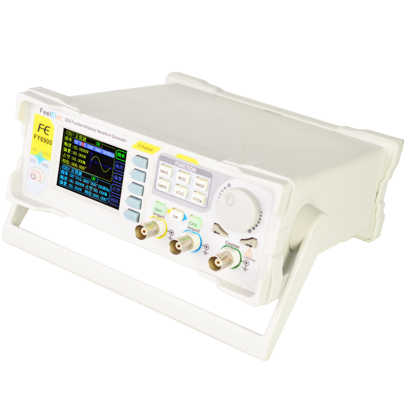 جهاز FY6900 الجديد ثنائي القنا - مراجعة Dual Channel Arbitrary Waveform Function Generator 60Mhz وسعره