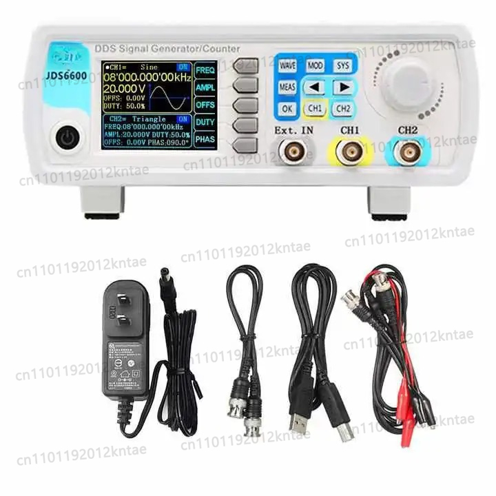 مولد إشارات وظيفية JDS6600 بتر - مراجعة Dual Channel Arbitrary Waveform Function Generator 60Mhz وسعره