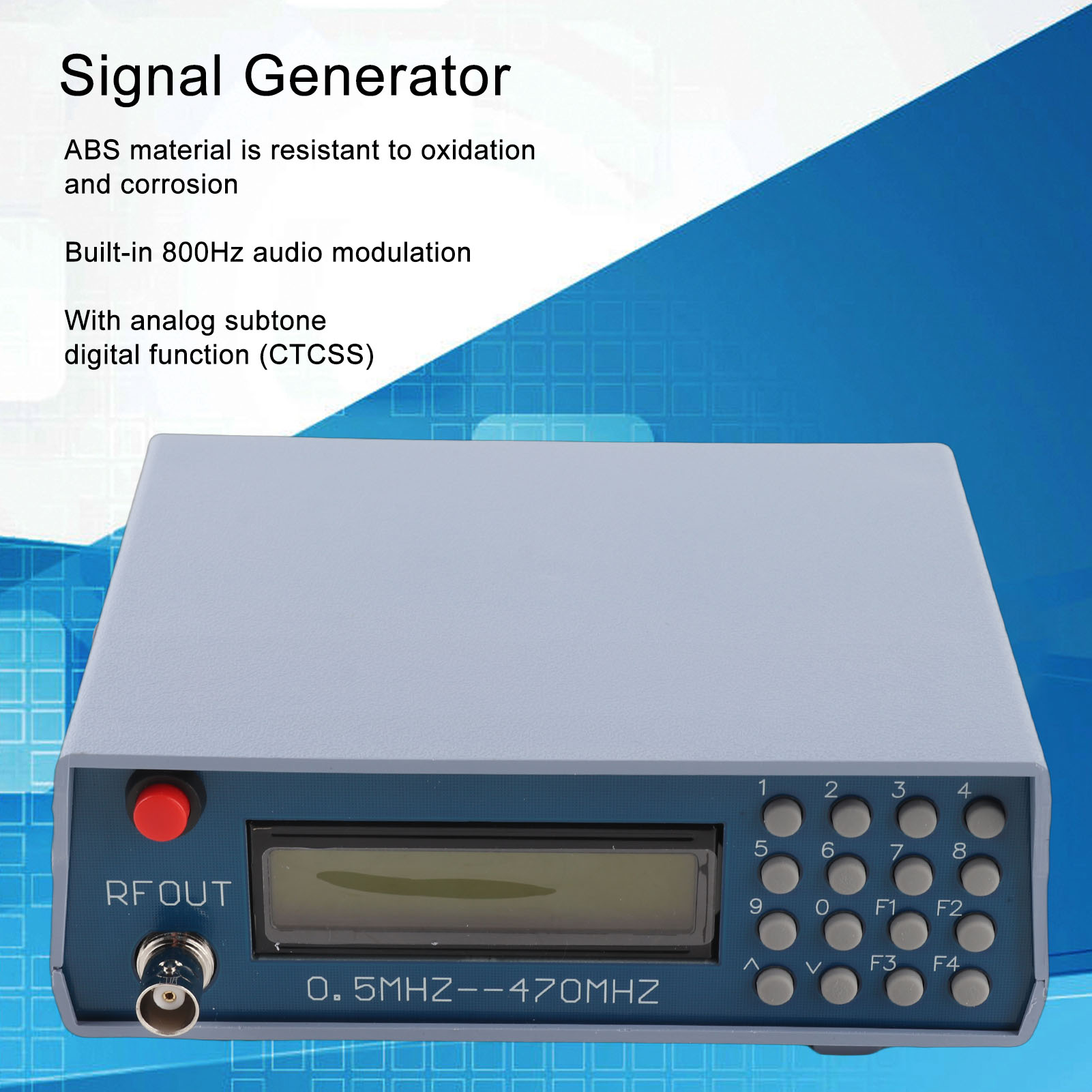 مولد إشارة RF، مصدر إشارة تعدي - مراجعة Rf Signal Generator 0.5Mhz To 470Mhz وسعره