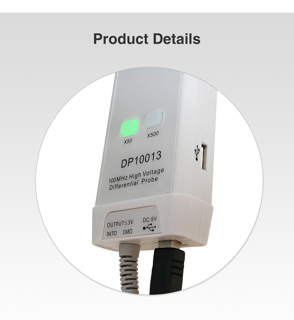 2025Micsig راسم الذبذبات 1300  - مراجعة High Voltage Differential Probe 100Mhz 1300V وسعره