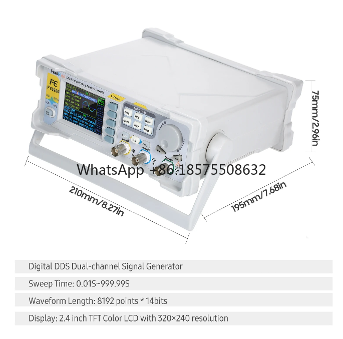 60 ميجا هرتز وظيفة إشارة مولد  - مراجعة Dual Channel Arbitrary Waveform Function Generator 60Mhz وسعره