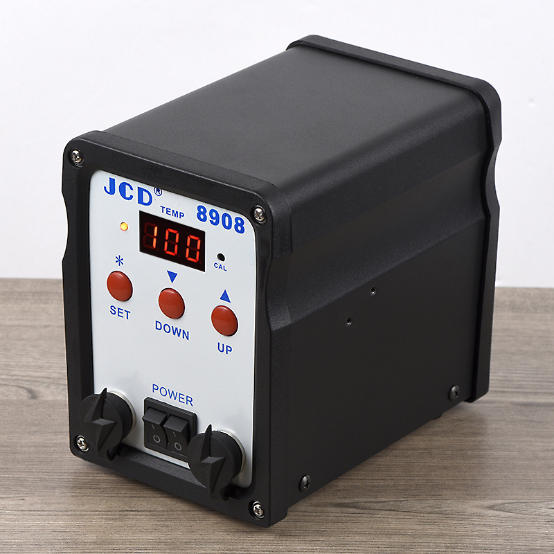 JCD-محطة لحام مع بندقية الهواء - مراجعة Smd Rework Station Hot Air Soldering 2 In 1 وسعره