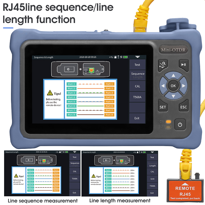جهاز OTDR صغير 1310/1550 نانوم - مراجعة Optical Time Domain Reflectometer Otdr 1310 1550Nm وسعره