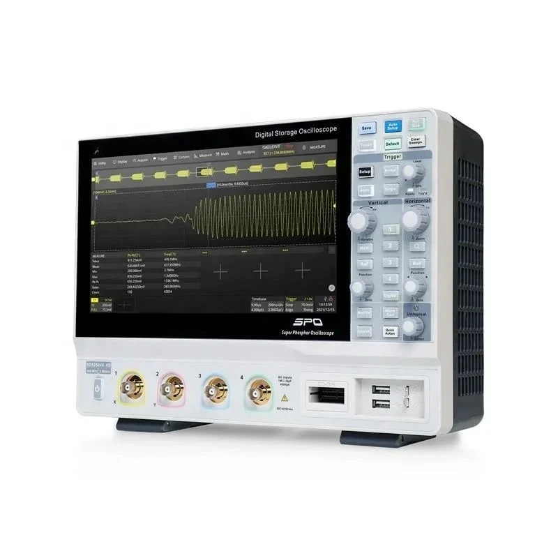 SDS2104X/SDS2204X/2354X HD 4 ق - مراجعة Digital Storage Oscilloscope 4 Channel 100Mhz وسعره
