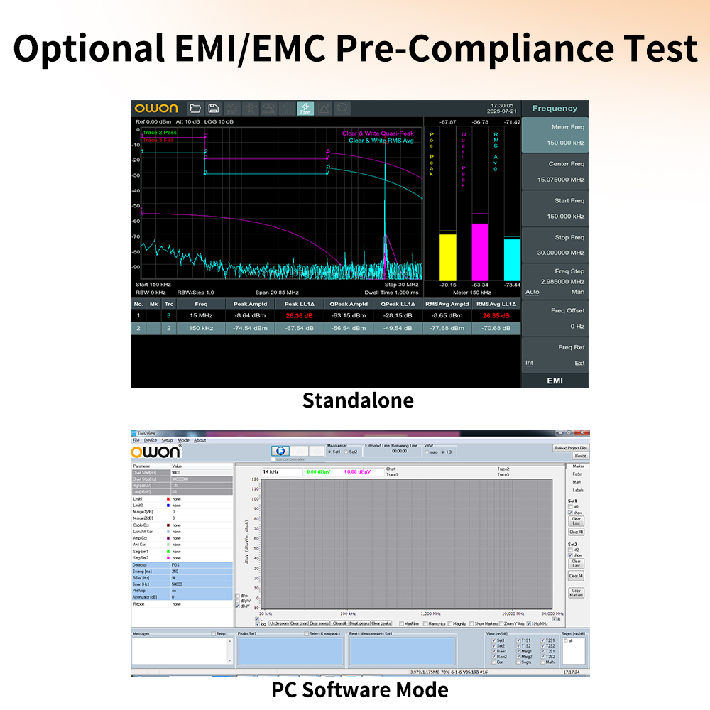 محلل طيف OWON مع مولد تتبع XSA - مراجعة Spectrum Analyzer Tracking Generator 1.5Ghz وسعره