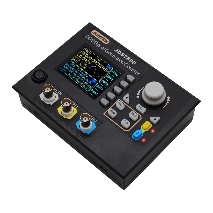 JDS2800-15M 60 ميجا هرتز DDS و - مراجعة Dual Channel Arbitrary Waveform Function Generator 60Mhz وسعره
