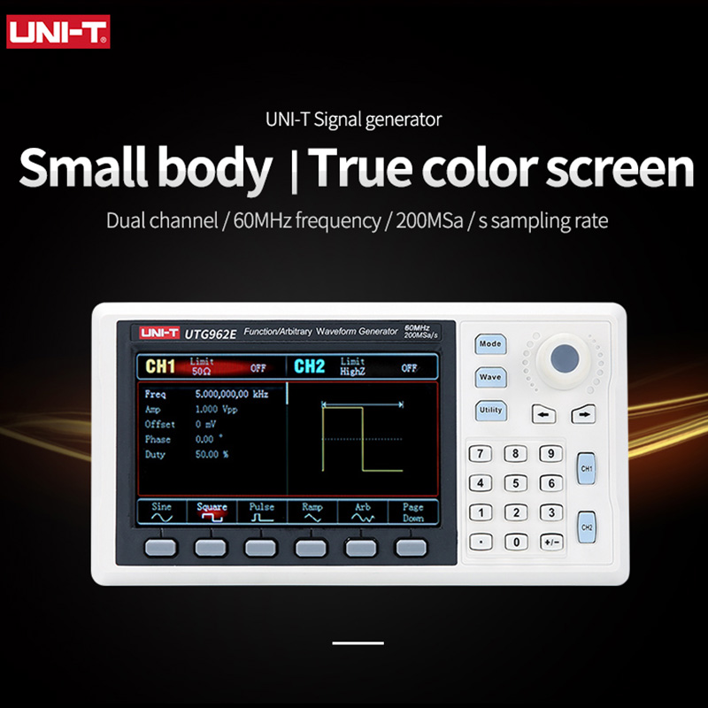 UNI-T UTG932E UTG962E وظيفة مو - مراجعة Dual Channel Arbitrary Waveform Function Generator 60Mhz وسعره