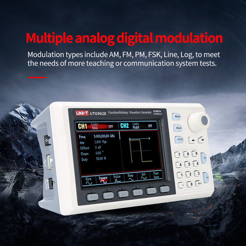 UNI-T UTG932E UTG962E وظيفة مو - مراجعة Dual Channel Arbitrary Waveform Function Generator 60Mhz وسعره