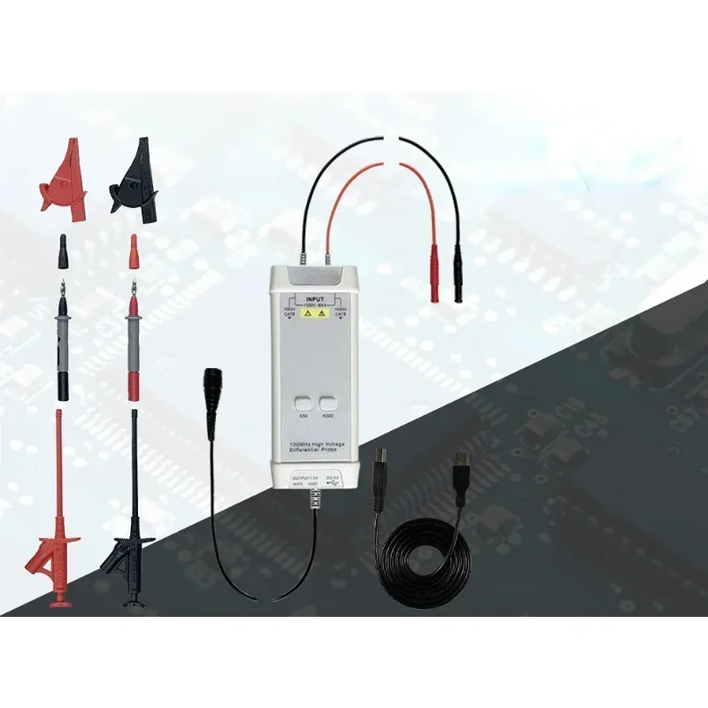 جهاز راسم ذبذبات جديد 1300 فول - مراجعة High Voltage Differential Probe 100Mhz 1300V وسعره