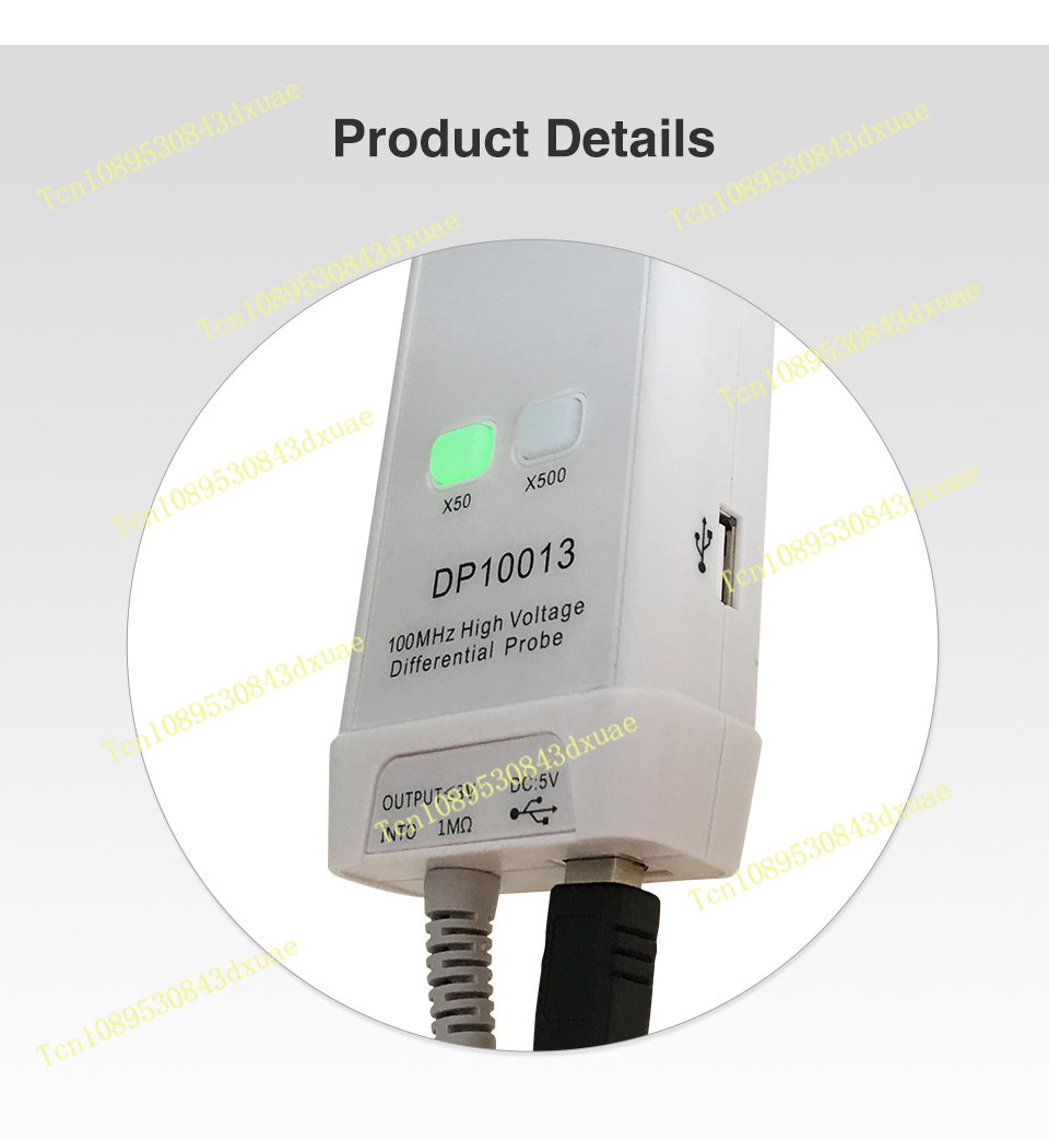 مسبار تفاضلي عالي الجهد 1300 ف - مراجعة High Voltage Differential Probe 100Mhz 1300V وسعره