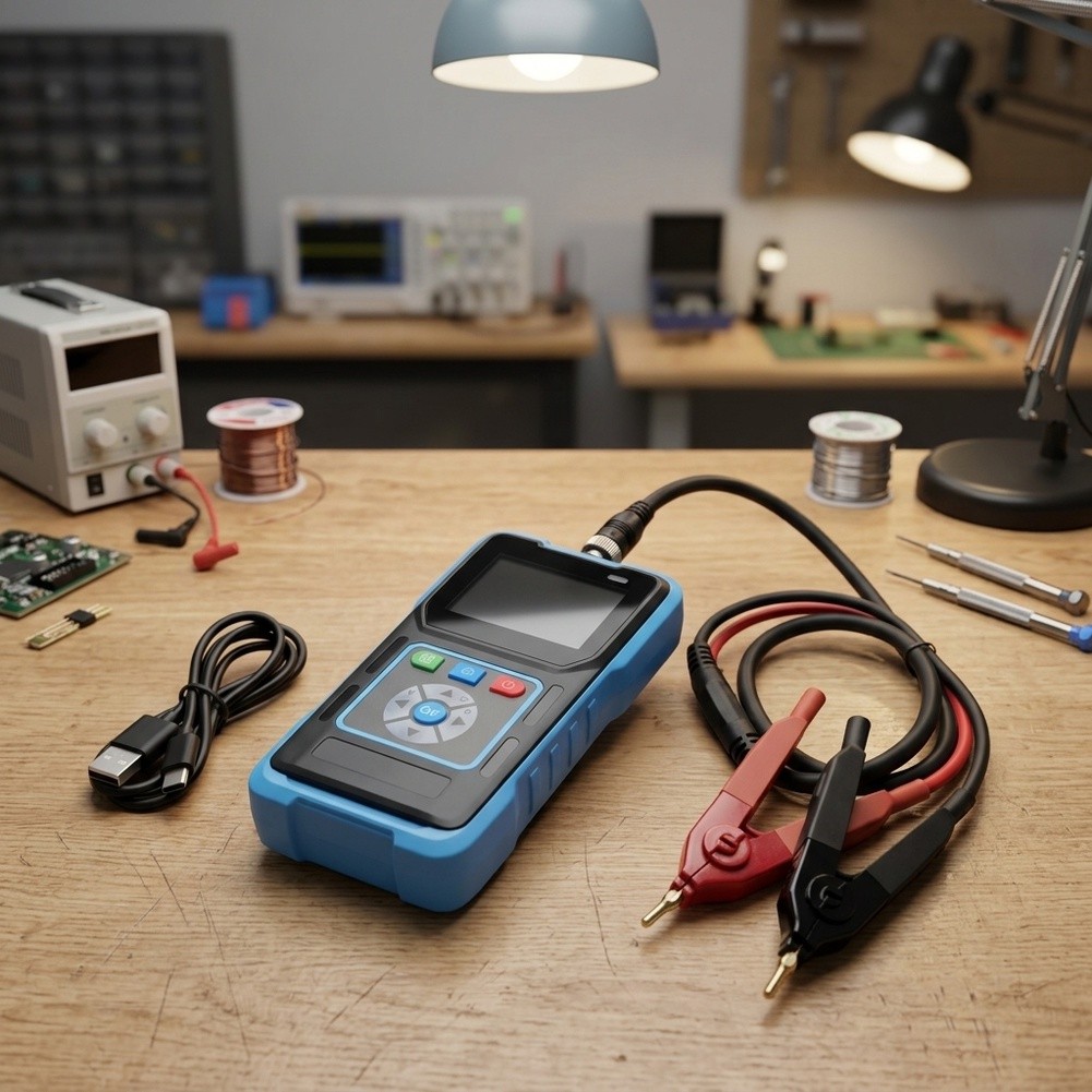 BT02 جهاز اختبار المقاومة الدا - مراجعة Battery Internal Resistance Tester Four Wire وسعره