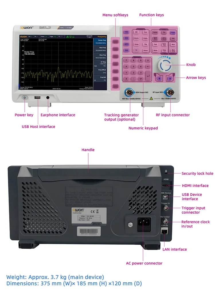 محلل طيفي بتردد 9 كيلوهرتز - 1 - مراجعة Spectrum Analyzer Tracking Generator 1.5Ghz وسعره