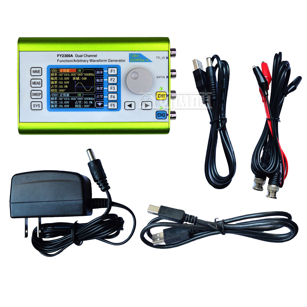 FY6300 FY2300 ثنائي القناة DDS - مراجعة Dual Channel Arbitrary Waveform Function Generator 60Mhz وسعره