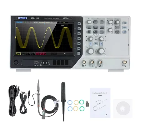 4 قناة تخزين رقمي راسم الذبذبا - مراجعة Digital Storage Oscilloscope 4 Channel 100Mhz وسعره