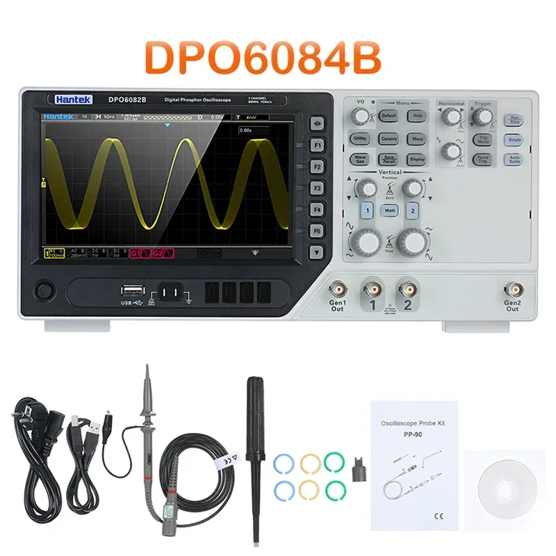 4 قناة تخزين رقمي راسم الذبذبا - مراجعة Digital Storage Oscilloscope 4 Channel 100Mhz وسعره