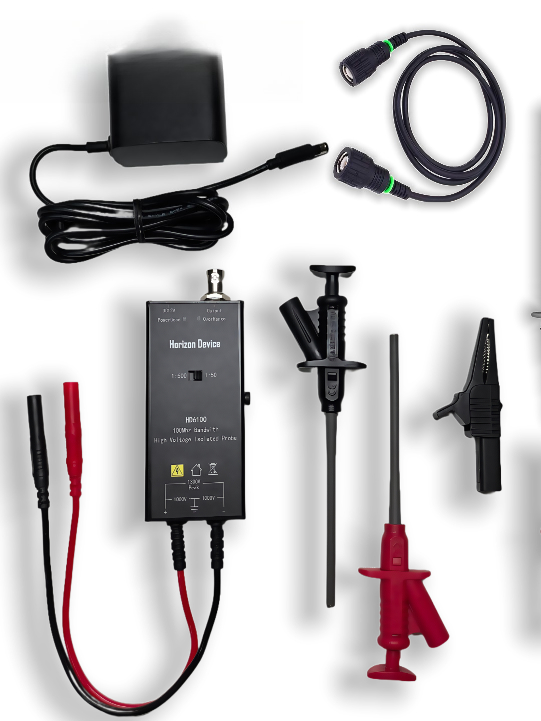 مسبار نشط عالي الجهد معزول مسب - مراجعة High Voltage Differential Probe 100Mhz 1300V وسعره